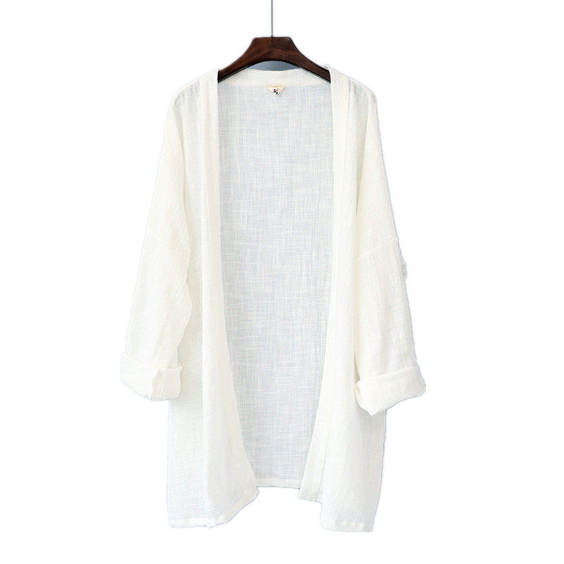 春夏棉麻防晒衫外禅意茶服文艺披风 意梵狼风衣