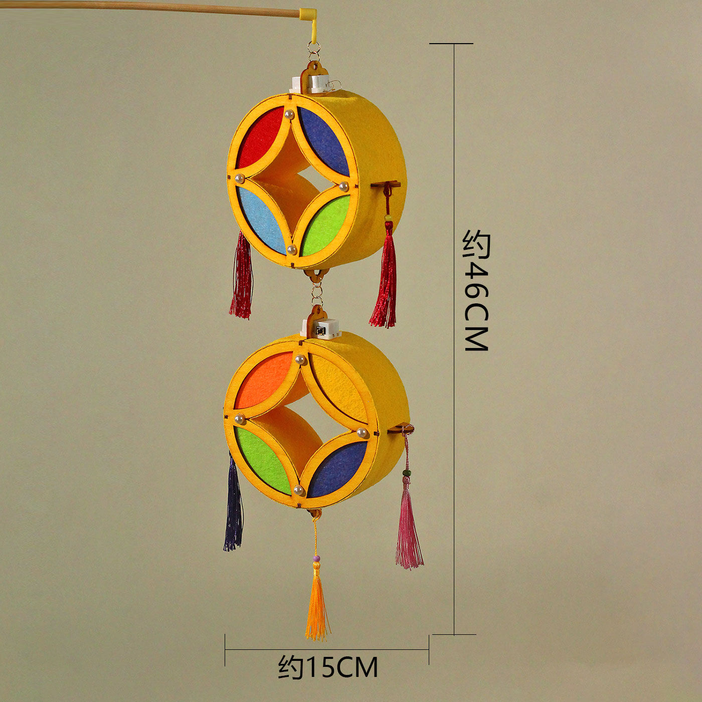 元旦马年新年春节国潮锦绣前程手工diy儿童材料手提发光花灯装饰,淘宝优惠券,粉丝福利购,淘宝优惠卷