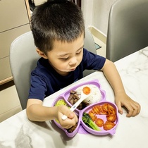 Hot Pin Squirrel Silicone dinner plate Baby coveting disc Childrens dinner plate Mother and baby feeding cutlery