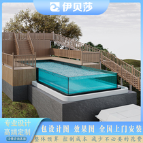 Swimming pool Custom design Thermostatic No Sides home Villa Minjuku Indoor yard Garden Pool Equipment Factory Home