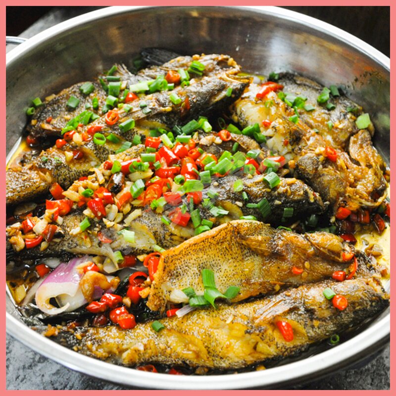 廖妹子沙河木乃鱼450g*10 沙塘鳢土呆子鱼酒店特色菜半成品菜干锅