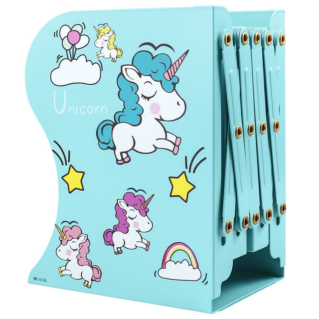Retractable student folding book stand with simple board