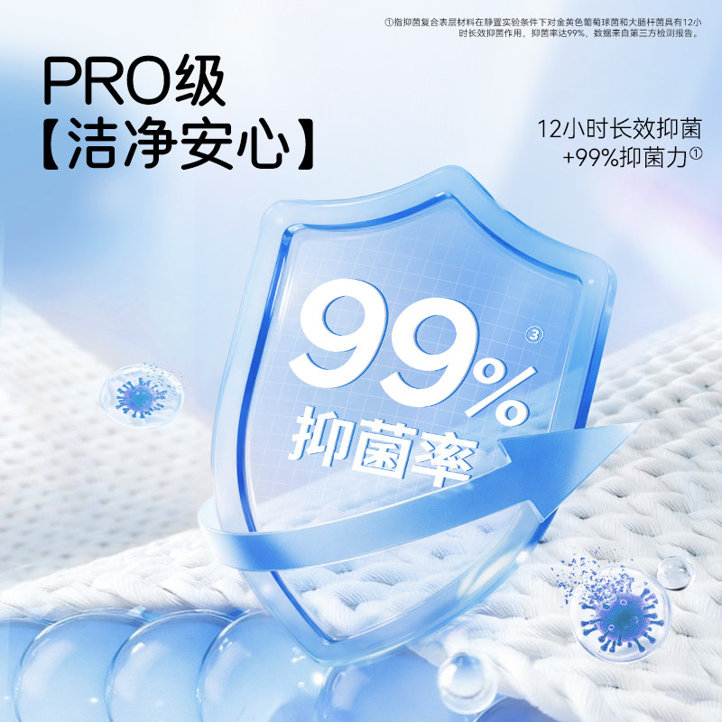【干爽·专利芯体】凸凸棉卫生巾女抑菌日夜组合姨妈巾干爽透气