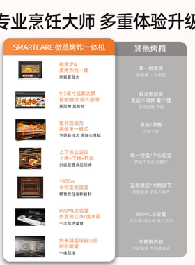 微波炉微蒸烤四合一体机台式家用水波炉电烤箱