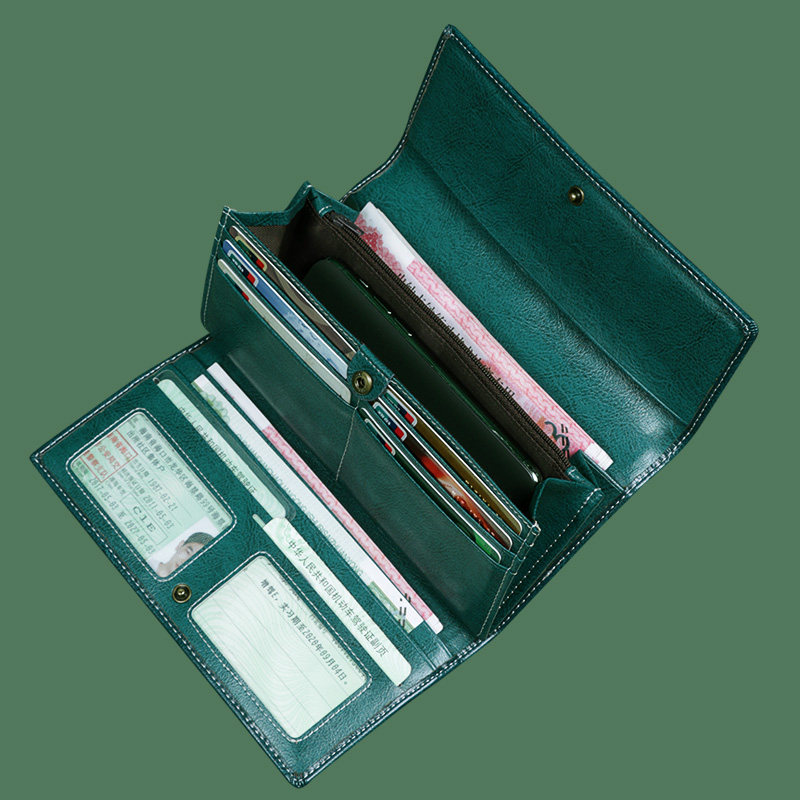 hg女长款新款2021爆款真皮小众钱包 hopegirl钱包