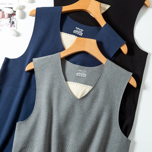 Бархатный удерживающий тепло демисезонный утепленный жилет без рукавов