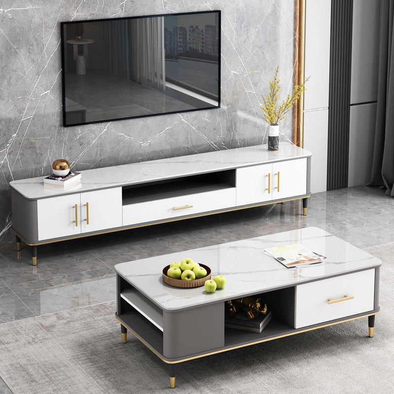 岩板现代简约北欧轻奢客厅电视柜子 新椅达家居电视柜