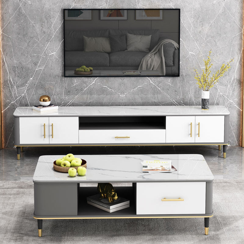 岩板现代简约北欧轻奢客厅电视柜子 新椅达家居电视柜