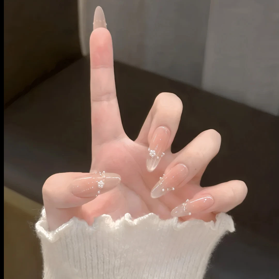 Maxfine纯手工穿戴甲2025新款高级感假指甲贴片短款猫眼高质量 - 图2