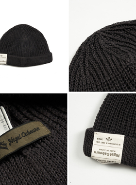 NigelCabourn复古汉麻针织帽
