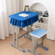 Tablecloth cover school sky blue waterproof ins