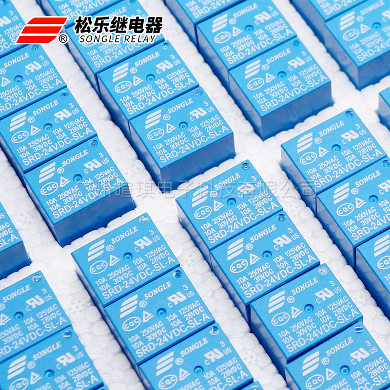 T73松乐继电器SRD-05VDC-SL-ABC 10A继电器12V24V通用 小型继电器 - 图1