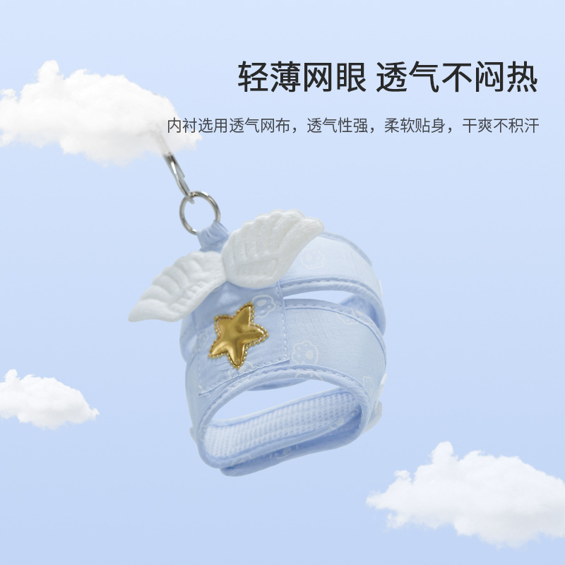 煜宠宠物 狗狗猫猫背心式遛狗小型牵引绳可爱猫咪背心牵引绳 - 图0