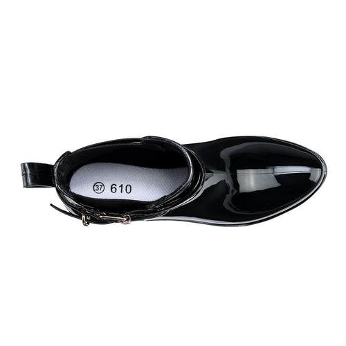 四季雨鞋女切尔西雨靴短筒防滑水鞋时尚马丁靴低跟休闲成人雨靴 - 图2