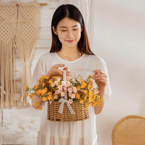 绿植物美空满天星束厂家假花仿真花婚庆装饰品INS跨境MW83114定制 - 图0
