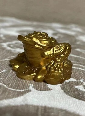 小号金蟾三脚旺财蟾蜍摆件家居装饰开业工艺品礼品摆件