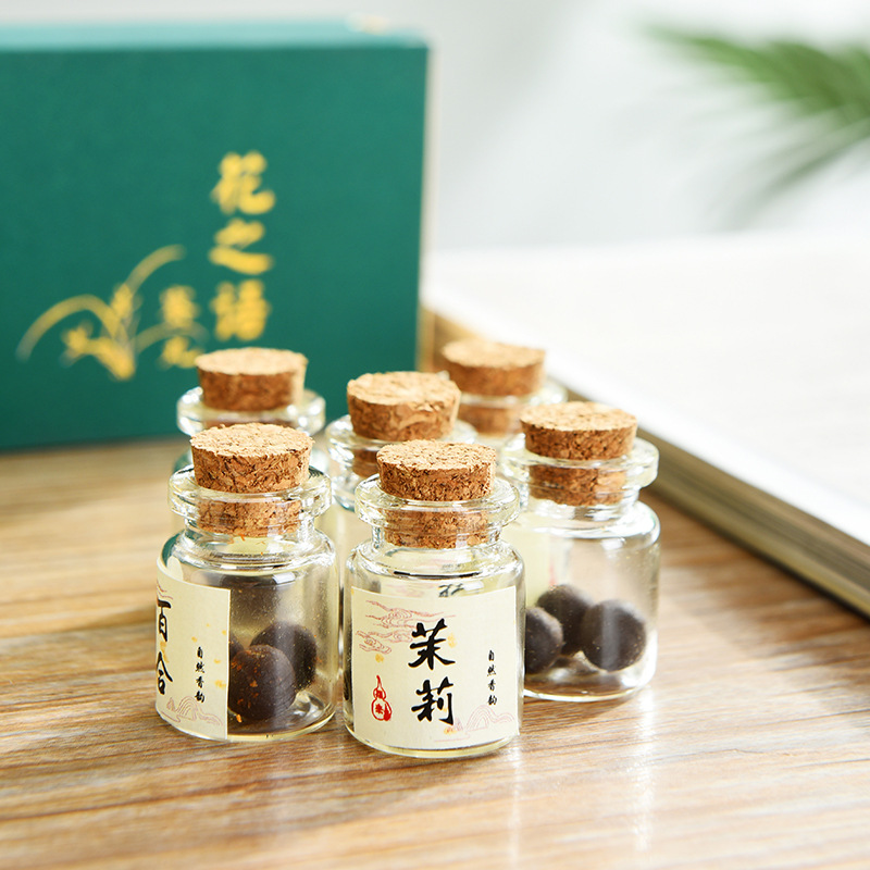 古法蜜丸香丸陶瓷装车载香薰香包香片香囊鹅梨檀香手工制作 - 图1