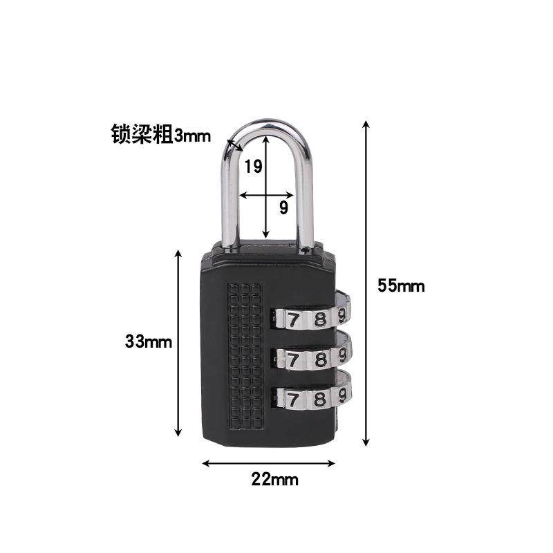 热销 锌合金密码锁小号3位数字拉杆箱拉链锁箱包密码锁挂锁定制,淘宝优惠券,粉丝福利购,淘宝优惠卷