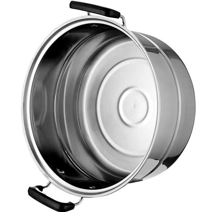 加厚不锈钢单层迷你小蒸锅家用汤锅电磁炉锅具24cm26cm煮泡面锅具 - 图2