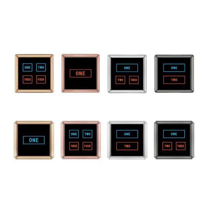 铃兰直供86型led单控双控触摸开关智能家居电镀边框触控开关,淘宝优惠券,粉丝福利购,淘宝优惠卷