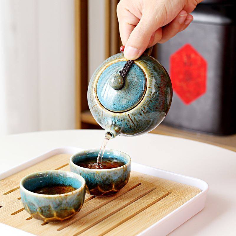 便携旅行茶具礼盒小套装伴手礼一壶四杯家用办公礼品印logo,淘宝优惠券,粉丝福利购,淘宝优惠卷