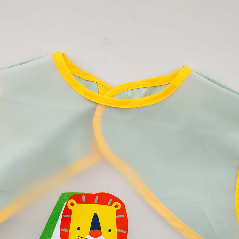 New style rice pocket children's smock baby eating and dressing baby waterproof apron sleeveless painting clothes bib