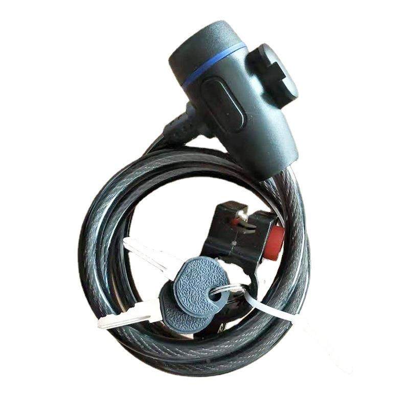 自行车锁 防盗钢丝锁 山地车圈型锁 钢缆锁电动车钢丝锁定制,淘宝优惠券,粉丝福利购,淘宝优惠卷