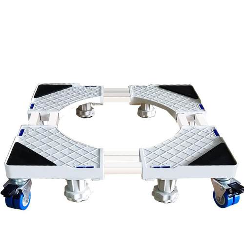 全自动洗衣机通用底座移动支架滚筒洗衣机不锈钢加高带轮底座定制 - 图3