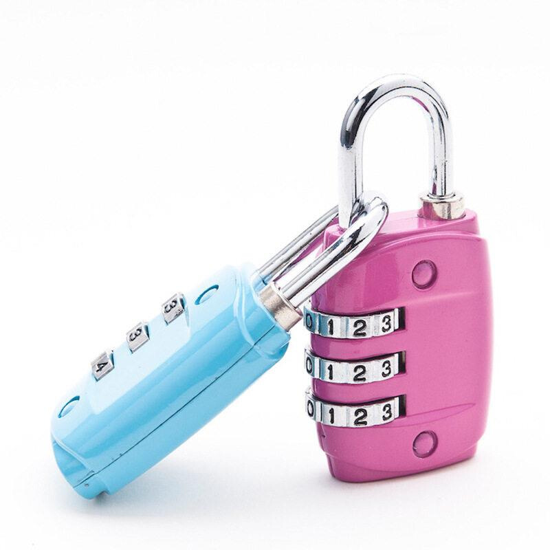 3 Combination Travel Suitcase Luggage Code Lock Padlock - 图1