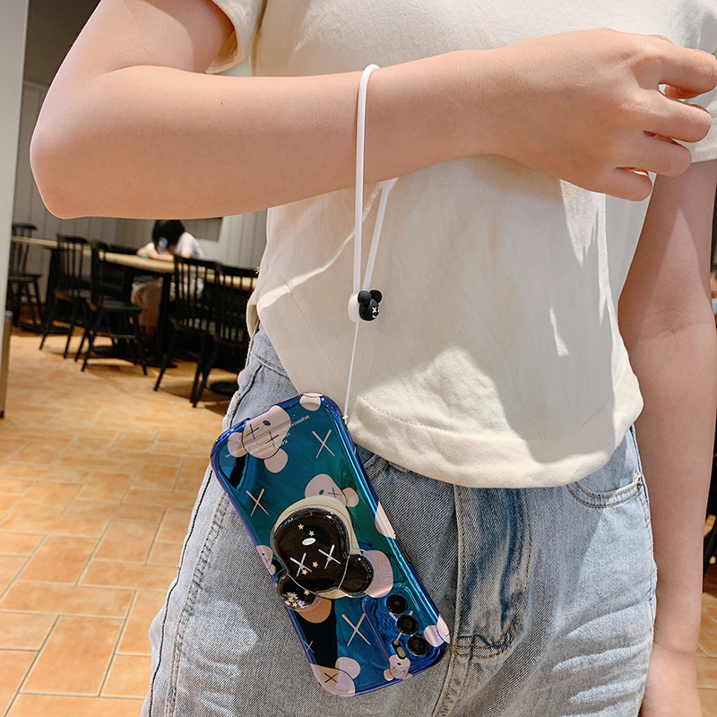 XX暴力熊适用荣耀100手机壳honor90情侣x50小蛮腰荣耀x40软nova11女款防摔x30套支架p50pro挂绳mate40/30 - 图1