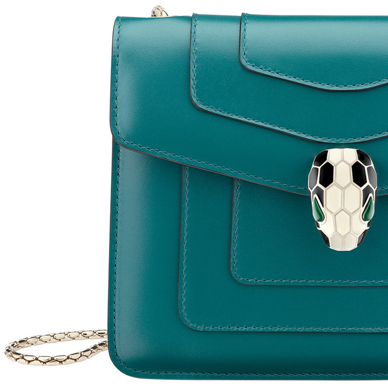 bvlgari女士绿色小牛皮单肩包 YISHEHUI海外女士包袋