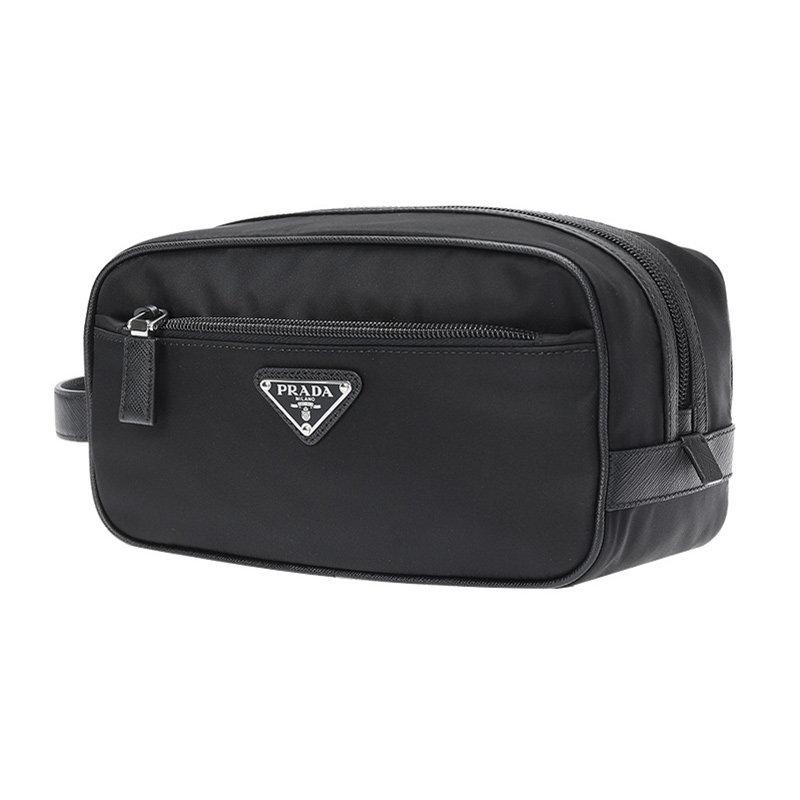 prada男士三角徽标手拿包 YISHEHUI海外男士包袋