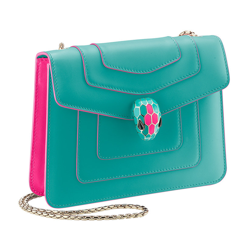 bvlgari 2020浅绿色链条斜挎包 YISHEHUI海外女士包袋