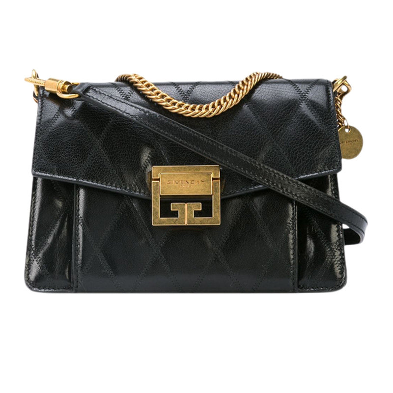 givenchy女士黑色皮革单肩包 YISHEHUI海外女士包袋
