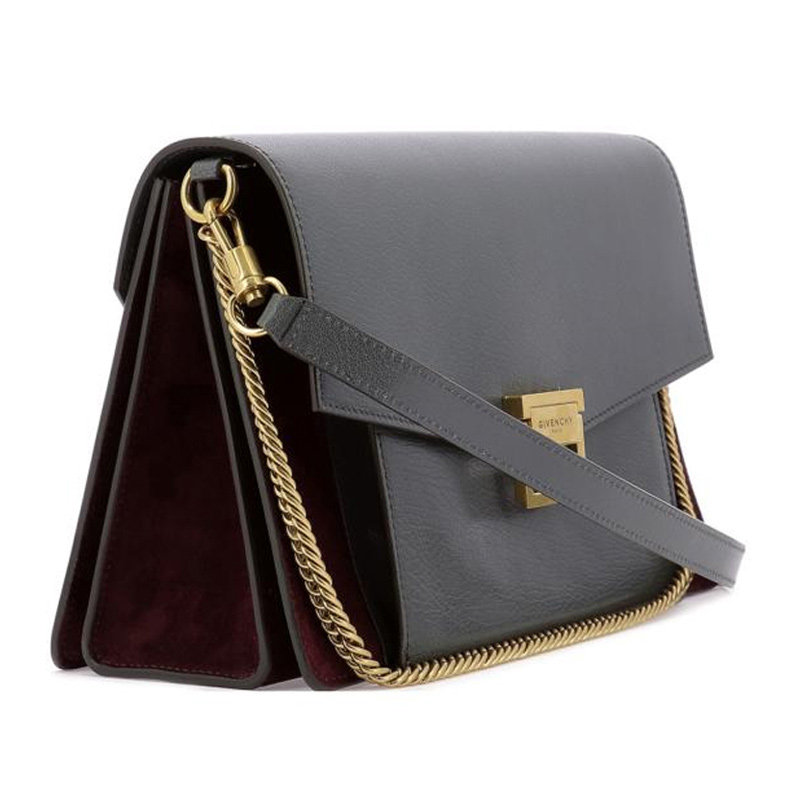 givenchy女士灰色牛皮链条包挎包 YISHEHUI海外女士包袋
