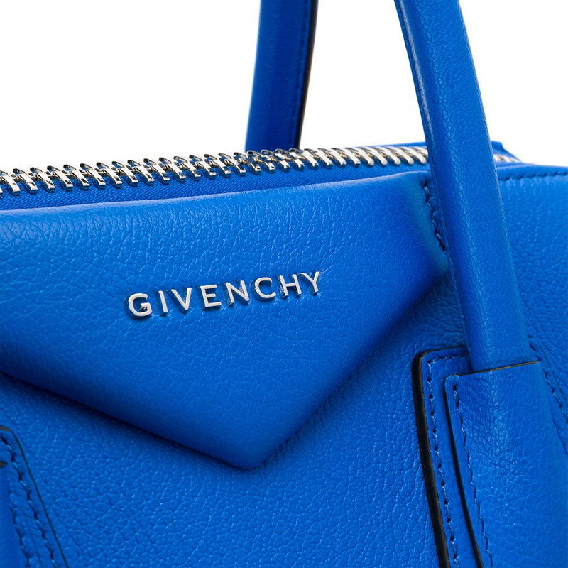 givenchy女士蓝色皮革手提包 YISHEHUI海外女士包袋