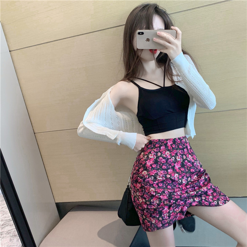 气质女夏新款冰丝防晒衣开衫+吊带 森丽顿蕾丝衫/雪纺衫