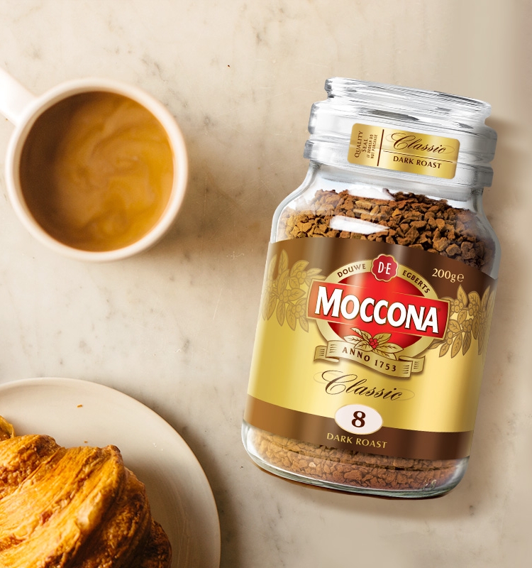 moccona咖啡摩可纳8号 美式深度烘培速溶黑咖啡冻干咖啡粉单瓶装