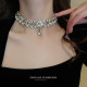 Women's baroque pearl clavicle necklace