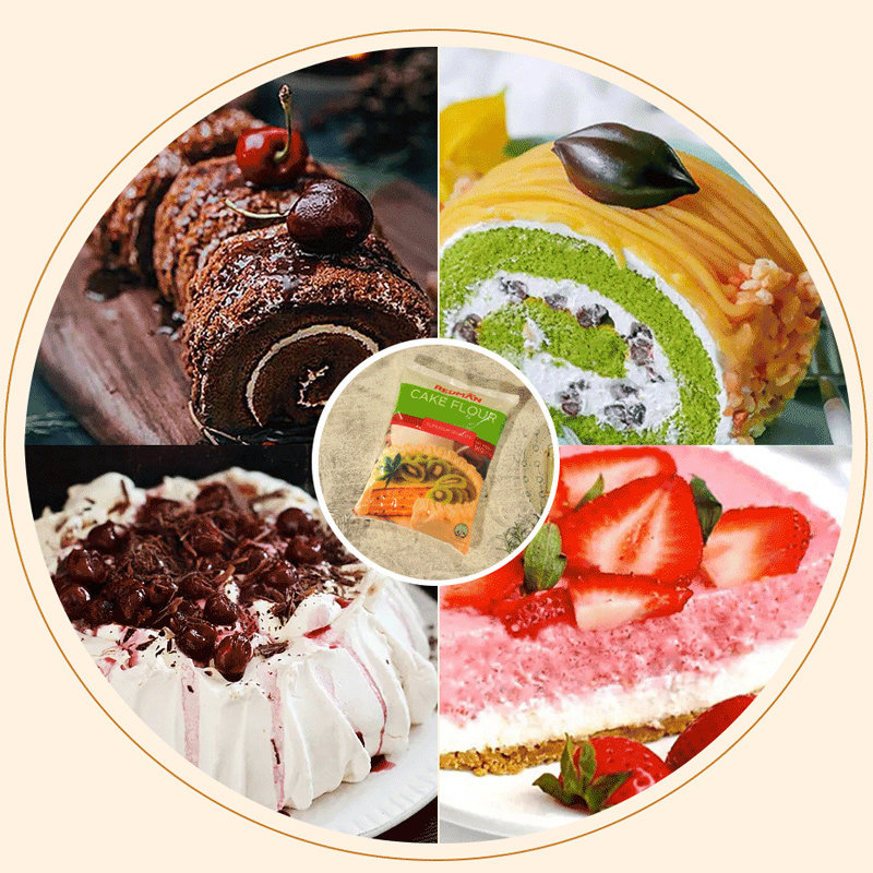 Redman新加坡进口蛋糕粉低筋面粉烘焙小麦粉饼干粉1kg