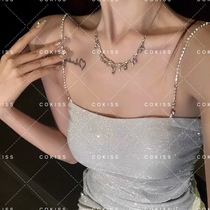 Shimmery shoulder strap lingerie dress dress Dress Wedding Dress Accessories Strap Exposed shoulder harness Exposed Underwear Accessories Chain