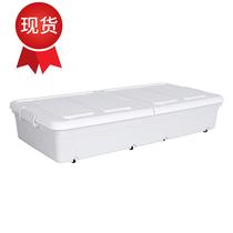 Two sides open containing box h flat plastic drawer bed bottom case plastic containing cabinet door open clothing plus