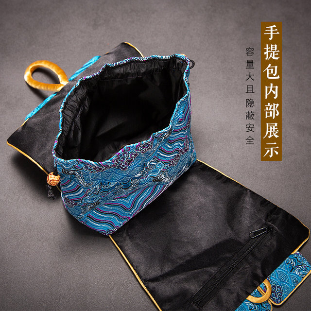 Chinese style brocade cheongsam handbag ancient style gift