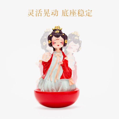 陕西特色不倒翁小姐姐人偶摆件西安纪念品文创娃娃中国风小礼品 - 图1