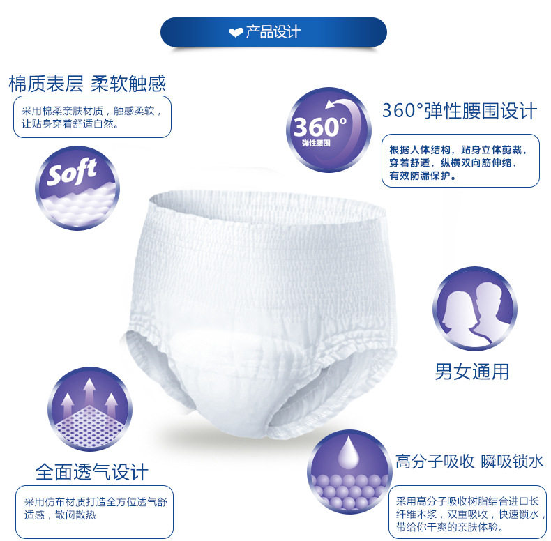 老人拉拉裤大号成人51片 northshore拉拉裤