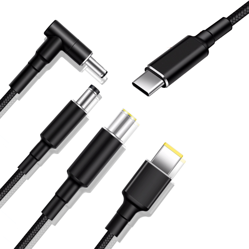 适用联想方口转接头DC圆孔Typec转笔记本电脑充电器转换线Thinkpad方形电源PD快充100W诱骗器戴尔USB-C电源线 - 图0
