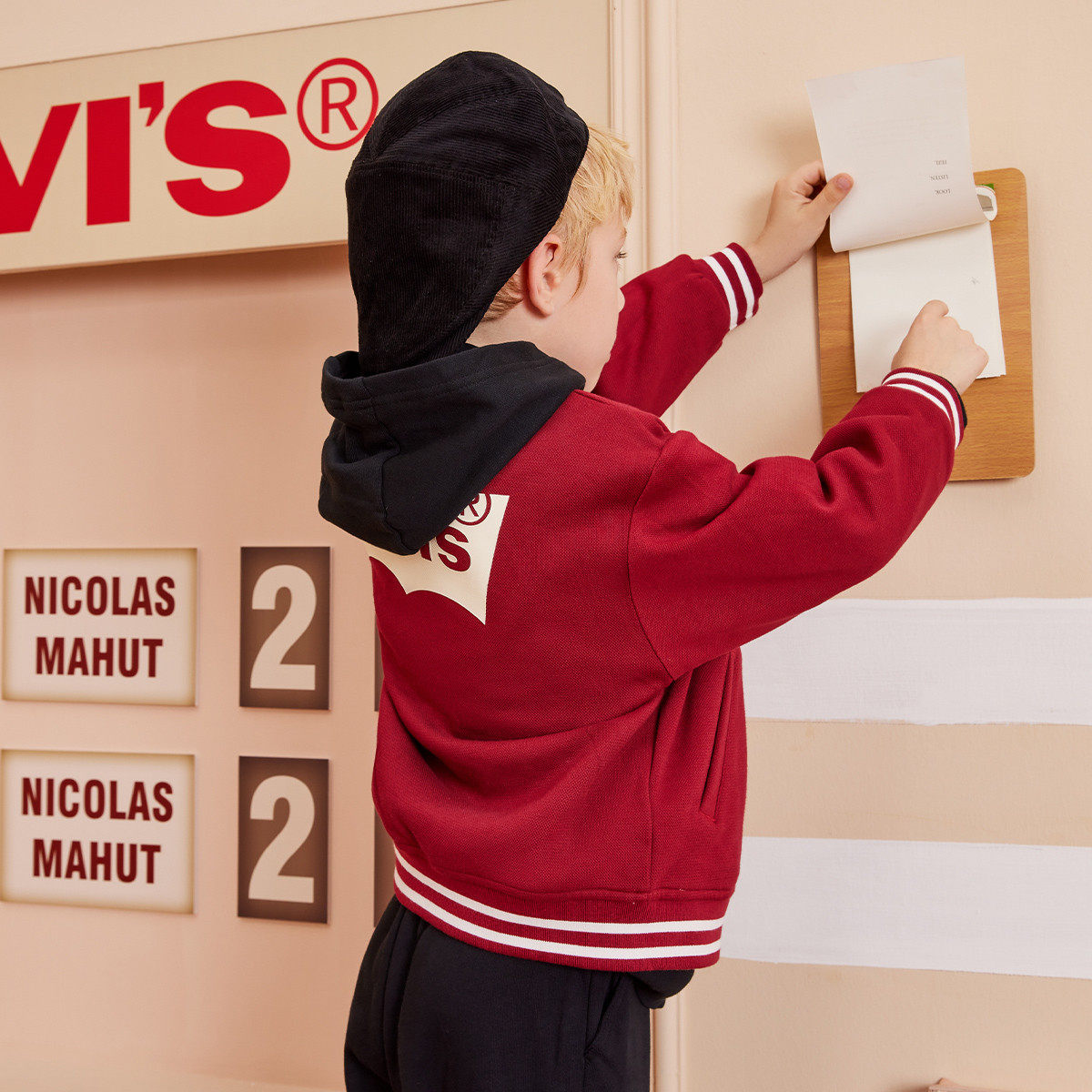 【双面穿】李维斯儿童梭织夹克外套春秋款男女童休闲棒球服拜年服,淘宝优惠券,粉丝福利购,淘宝优惠卷