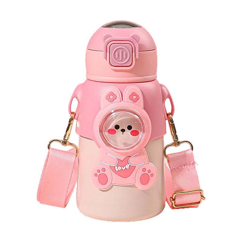 儿童保温杯女孩幼儿园智能显温吸管杯子高颜值初中生上学专用水杯,淘宝优惠券,粉丝福利购,淘宝优惠卷