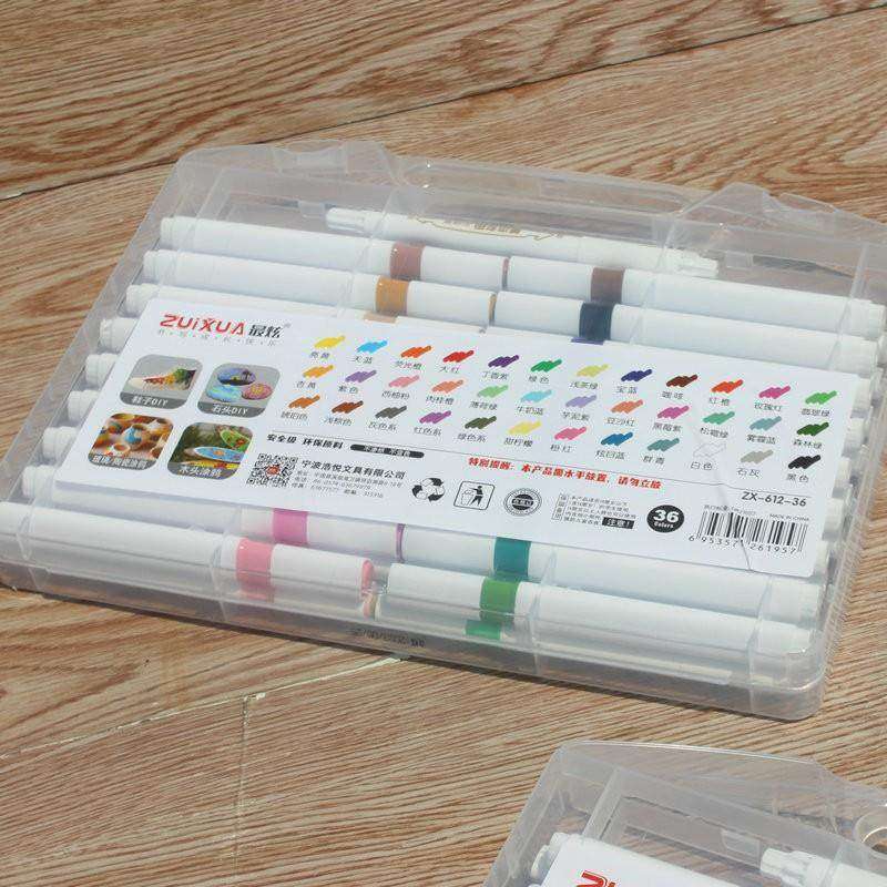 新款丙烯马克笔 叠色儿童美术用不透色防水手绘diy美术绘画涂色笔,淘宝优惠券,粉丝福利购,淘宝优惠卷