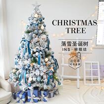 2024 new Christmas trees Home Blue package Luminous Advanced Sensation Diy Encrypted Christmas Decorations Christmas Tree